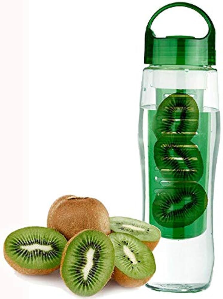 Fruitzola JAMMER Fruit Infuser Water Bottle in five vibrant colors, showcasing its unique design and built-in pump for flavor infusion.