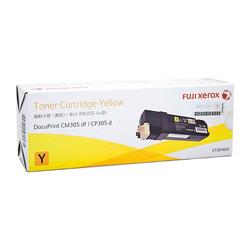 FUJI XEROX CT201635 Yellow Toner cartridge, designed for vibrant printing with a yield of 3,000 pages.