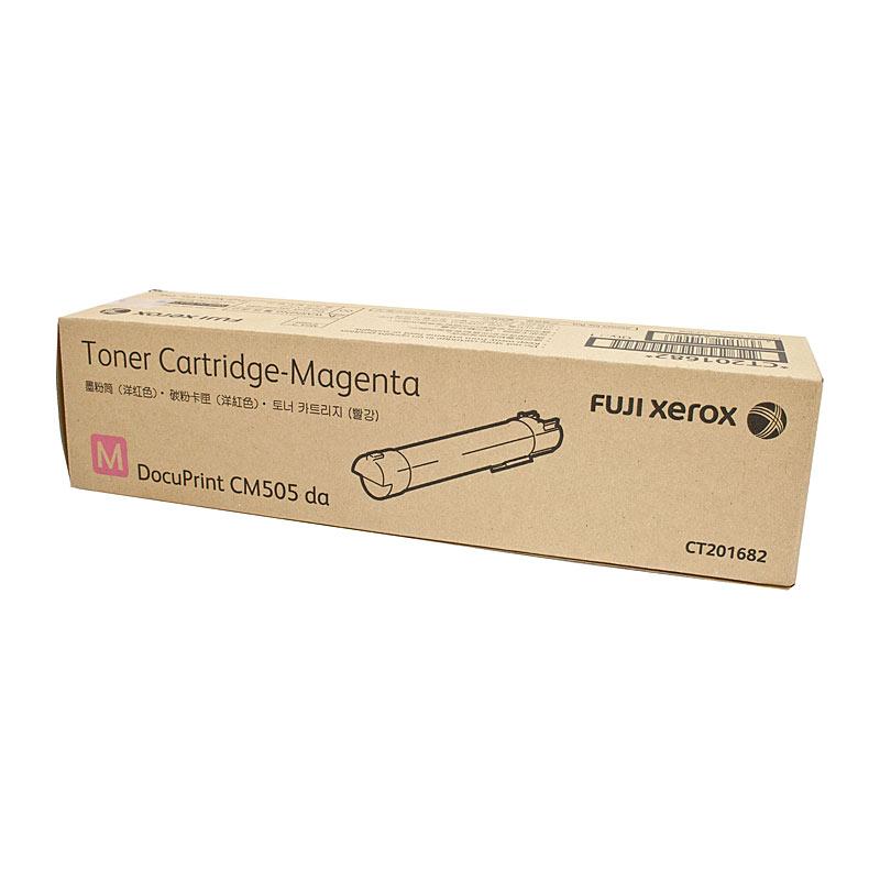 FUJI XEROX CT201682 Magenta Toner cartridge, designed for high-quality printing, yielding 12,000 pages, compatible with DOCUPRINT CM505DA printer.
