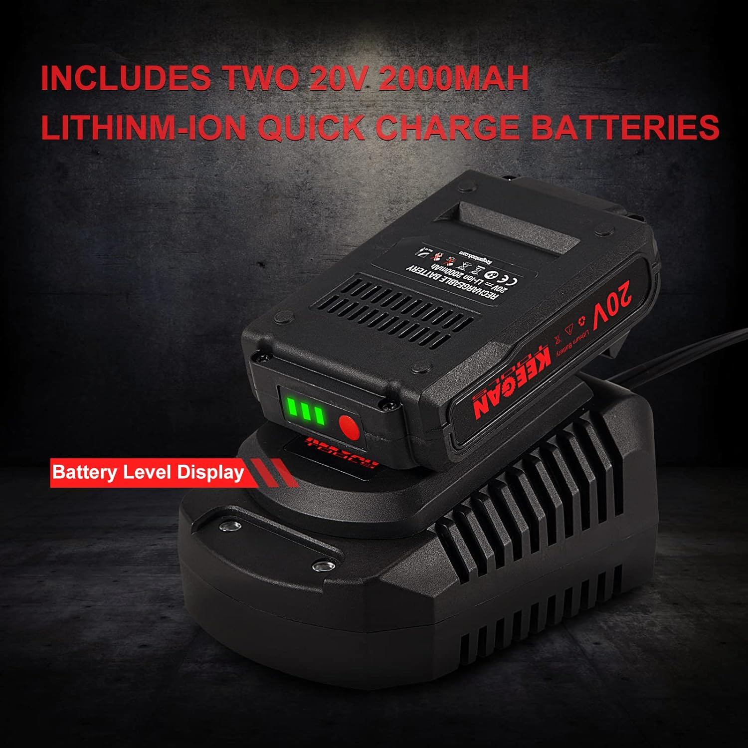 Full Size Cordless Professional 20V Hot Melt Glue Gun Kit with two rechargeable batteries and glue sticks, displayed in a zippered storage case.