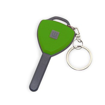 Gamma Ray COB LED Keylight in four colors: Blue, Red, Green, and Orange, showcasing its compact design and key-like shape.