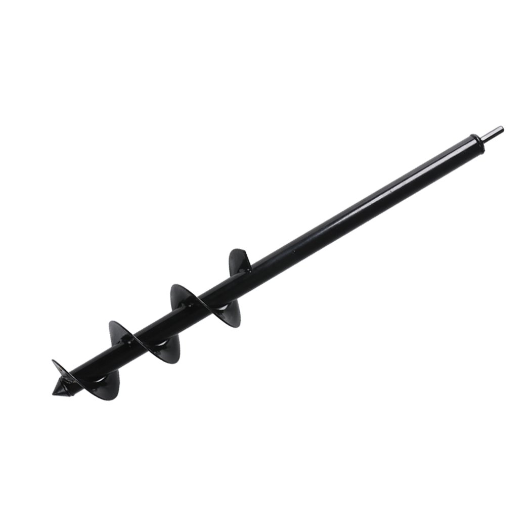 Garden Auger Drill Spiral Earth Bit Power Post Hole Digger, made of heavy-duty steel with a sharp tip for efficient planting.