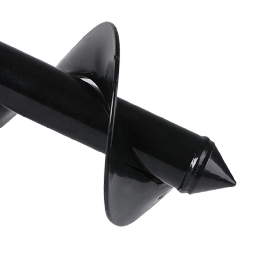Garden Auger Drill Spiral Earth Bit Power Post Hole Digger, made of heavy-duty steel with a sharp tip for efficient planting.