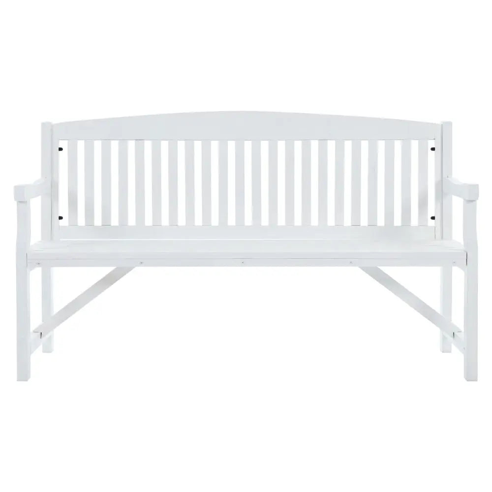 Gardeon Wooden Garden Bench Chair made of natural fir wood, showcasing rustic design and sturdy construction, suitable for outdoor and indoor use.