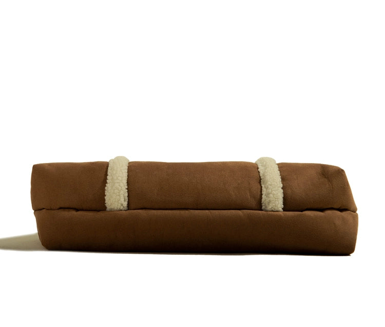 Genuine Goods Fall and Winter Satchel, large capacity bag with a retro design, perfect for seasonal use.