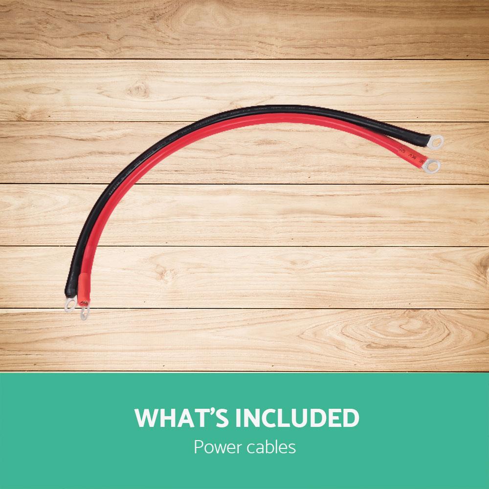 Giantz 1500W Pure Sine Wave DC-AC Power Inverter with dual 240V sockets and USB output, designed for powering AC devices from a 12V source.