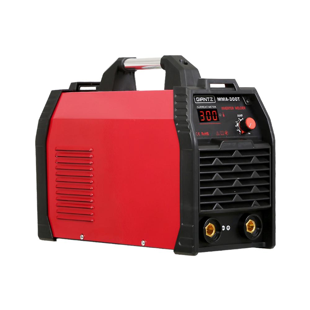 Giantz 300Amp Inverter Welder MMA ARC iGBT DC Gas Welding Machine with digital display and accessories.