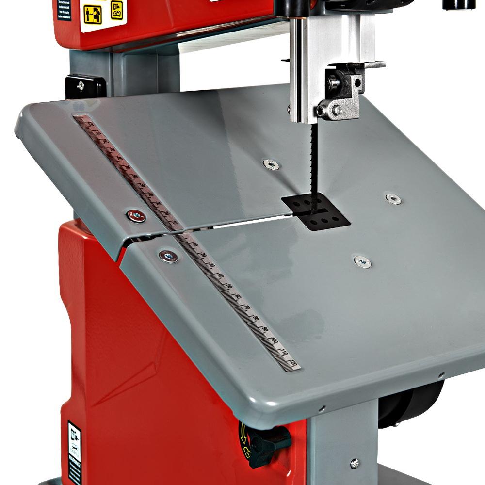 Giantz Bandsaw with LED lamps and adjustable table for wood cutting.