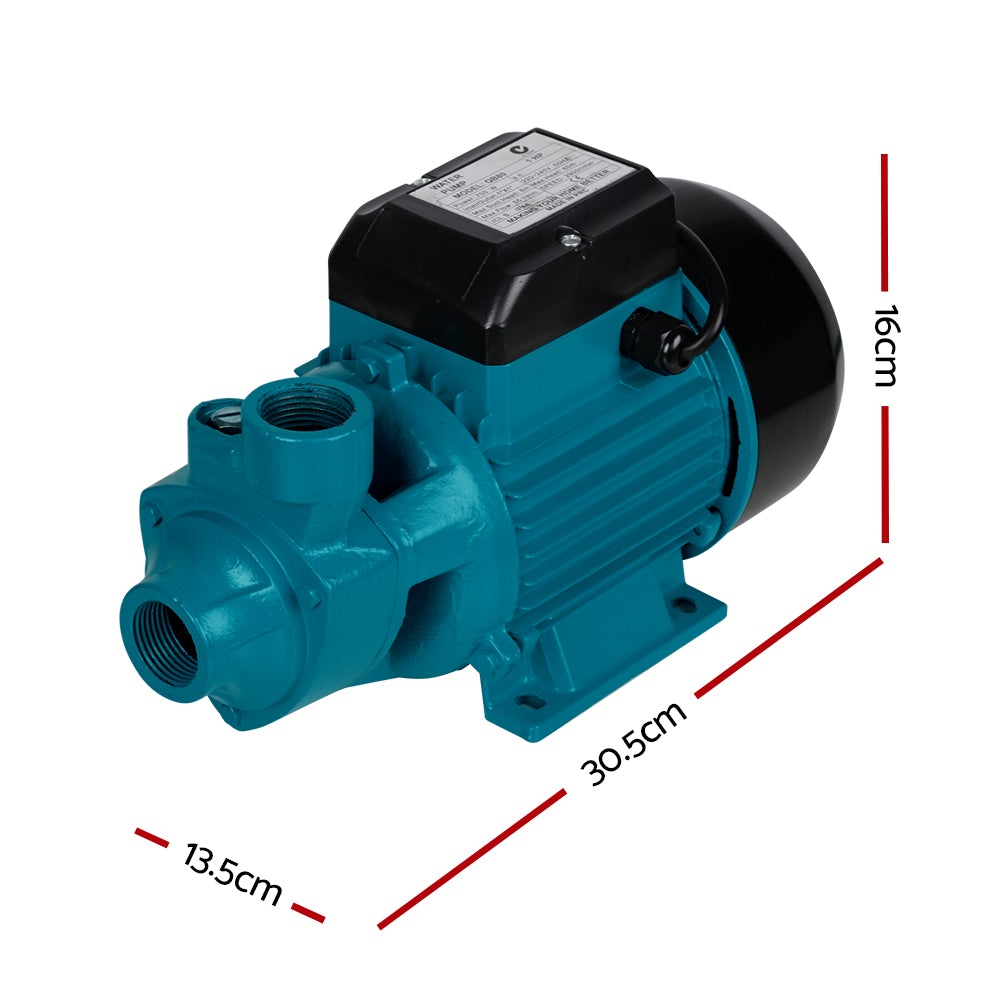 Giantz Peripheral Pump with brass impeller and copper motor, ideal for clean water applications.