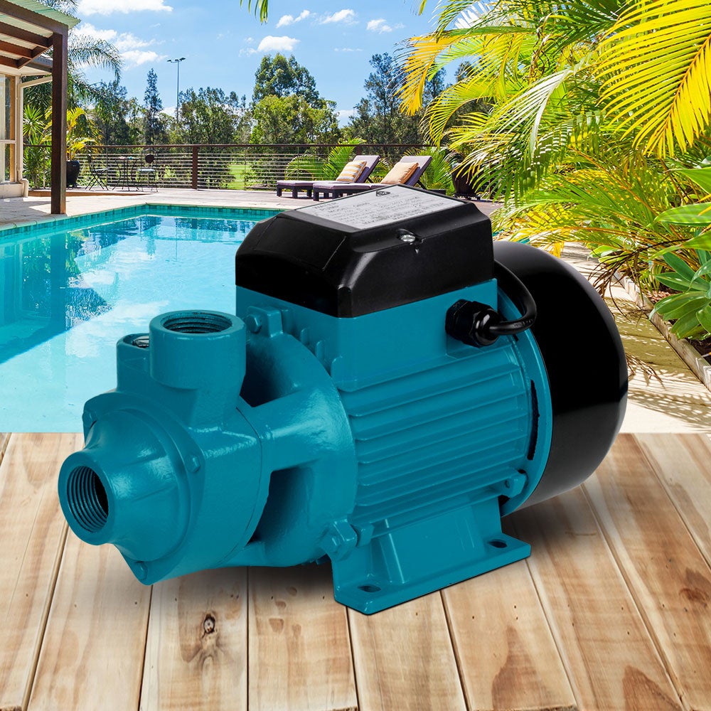 Giantz Peripheral Pump with brass impeller and copper motor, ideal for clean water applications.