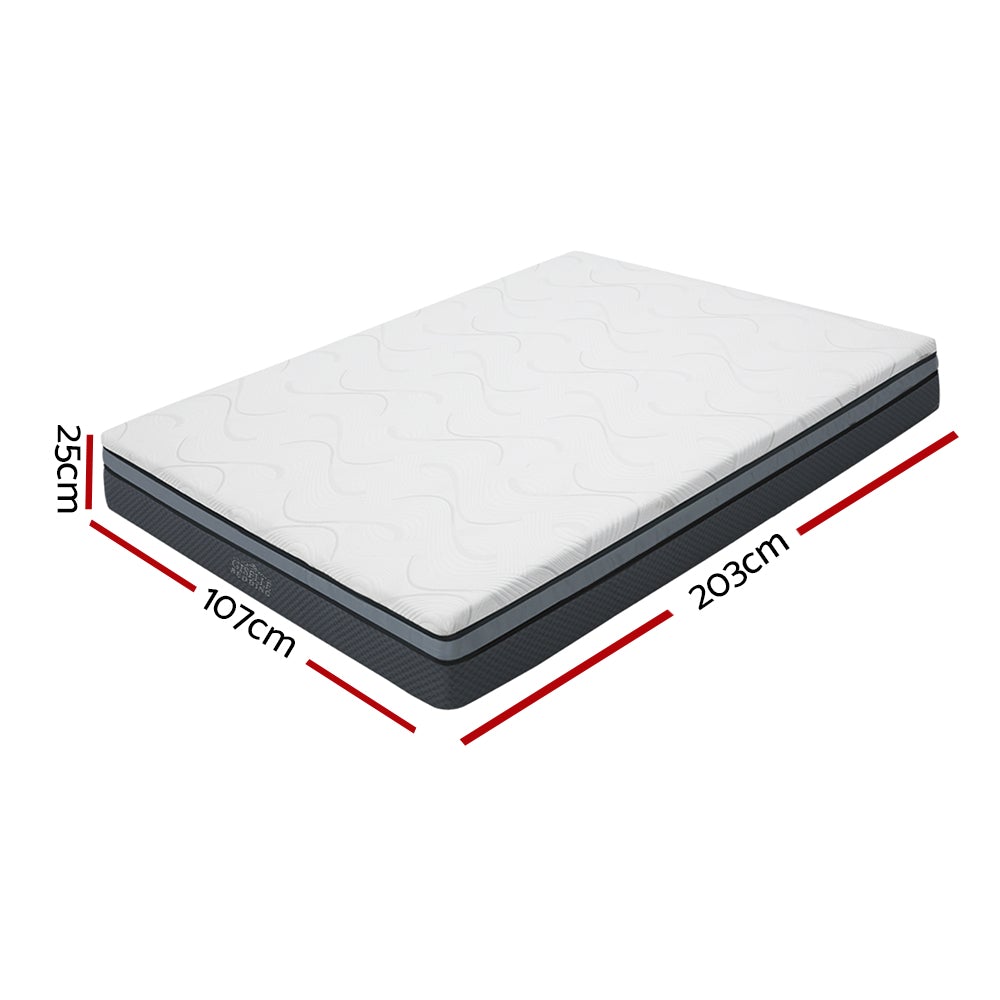 Giselle Bedding Cool Gel Memory Foam Mattress in King Single Size with a premium knitted fabric cover and multi-layer foam structure.