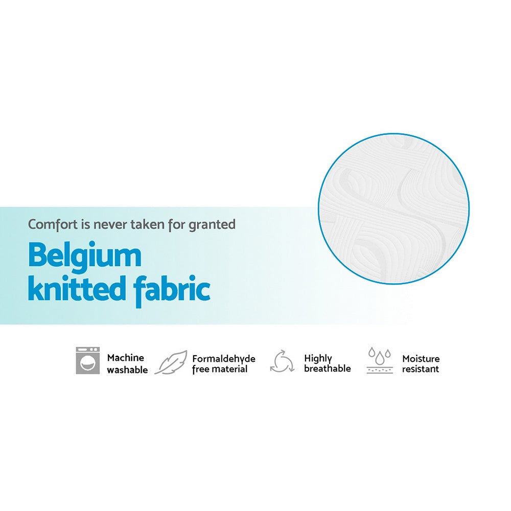 Giselle Bedding Cool Gel Memory Foam Mattress in King Single Size with a premium knitted fabric cover and multi-layer foam structure.