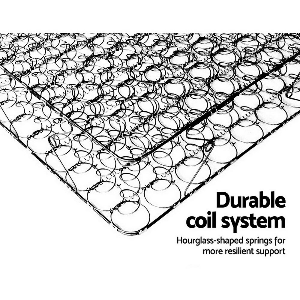 Giselle Bedding Como Euro Top Pocket Spring Mattress, 32cm thick, king size, featuring plush Euro Top padding and independent coil system.