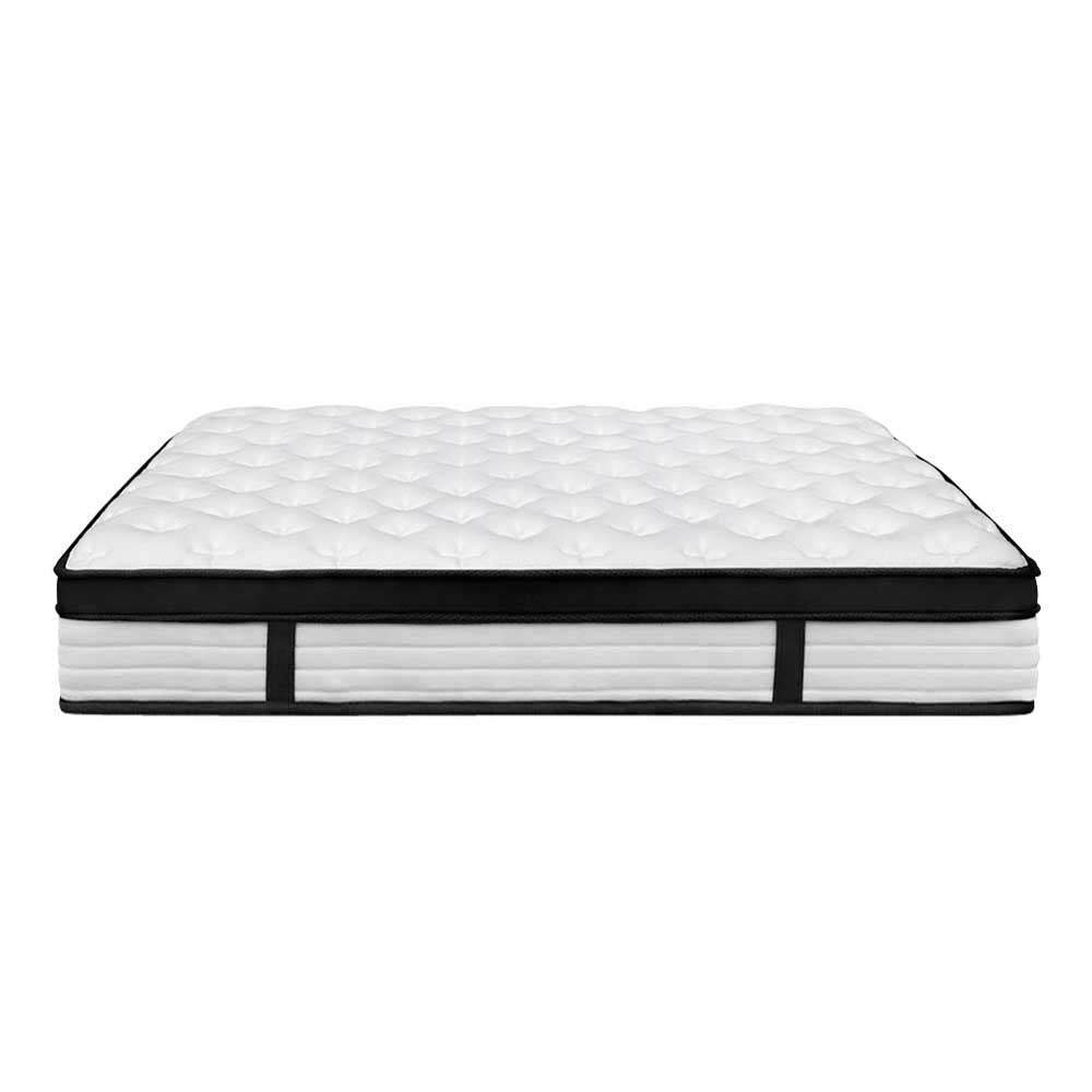 Giselle Bedding Devon Euro Top Pocket Spring Mattress, 31cm thick, featuring plush Euro Top padding and a luxurious knitted jacquard fabric.
