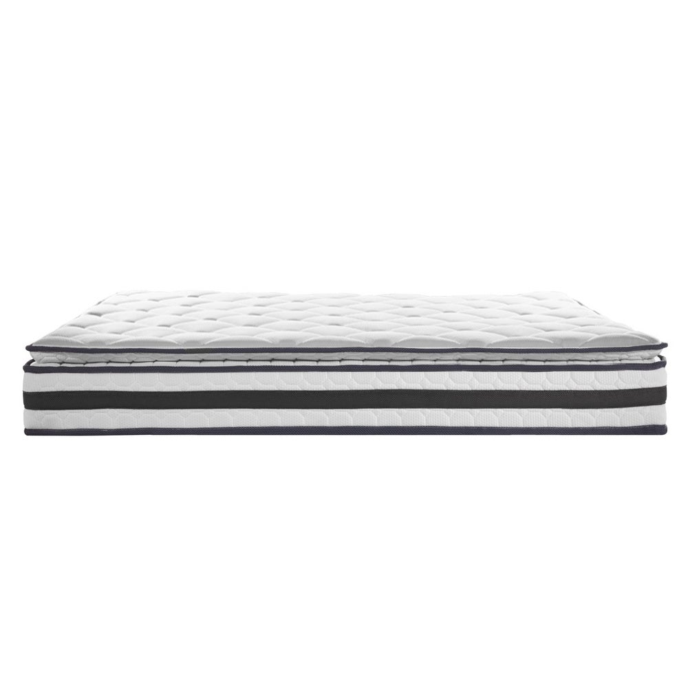 Giselle Bedding Normay Bonnell Spring Mattress, 21cm thick, double size with a luxurious pillow top and breathable fabric.