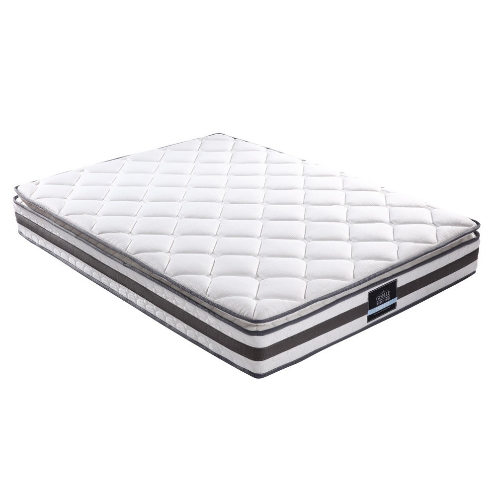 Giselle Bedding Normay Bonnell Spring Mattress, 21cm thick, king size with plush pillow top and breathable fabric.