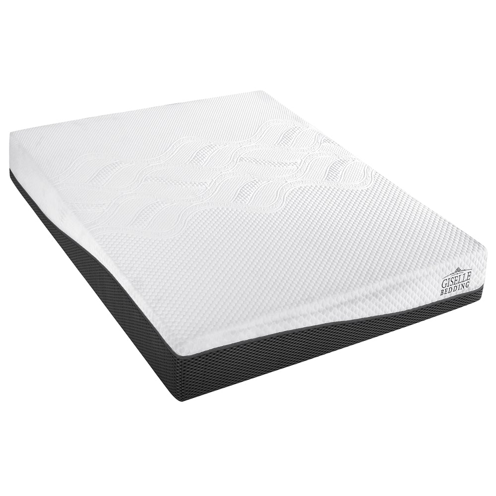 Giselle Bedding Queen Size Memory Foam Mattress featuring cool gel technology, multi-layer foam structure, and removable cover.