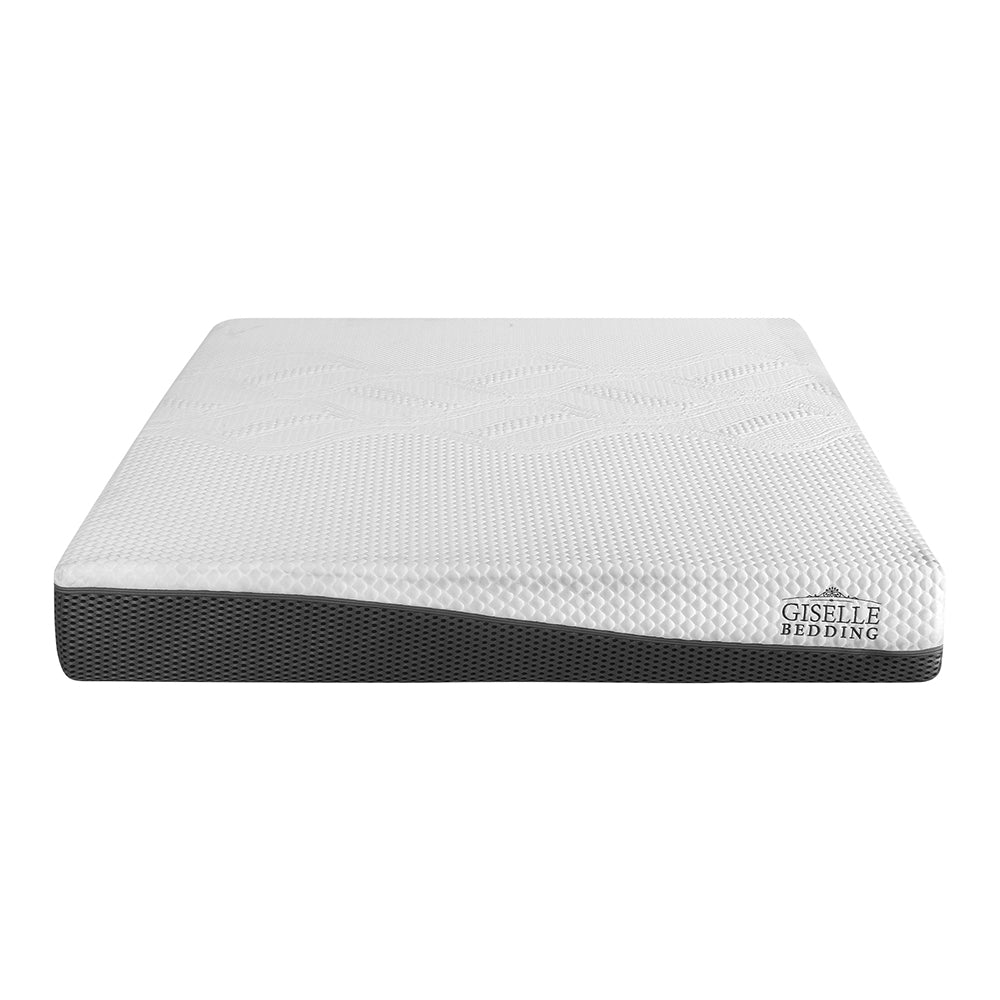 Giselle Bedding Queen Size Memory Foam Mattress featuring cool gel technology, multi-layer foam structure, and removable cover.