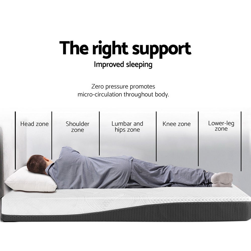 Giselle Bedding Queen Size Memory Foam Mattress featuring cool gel technology, multi-layer foam structure, and removable cover.