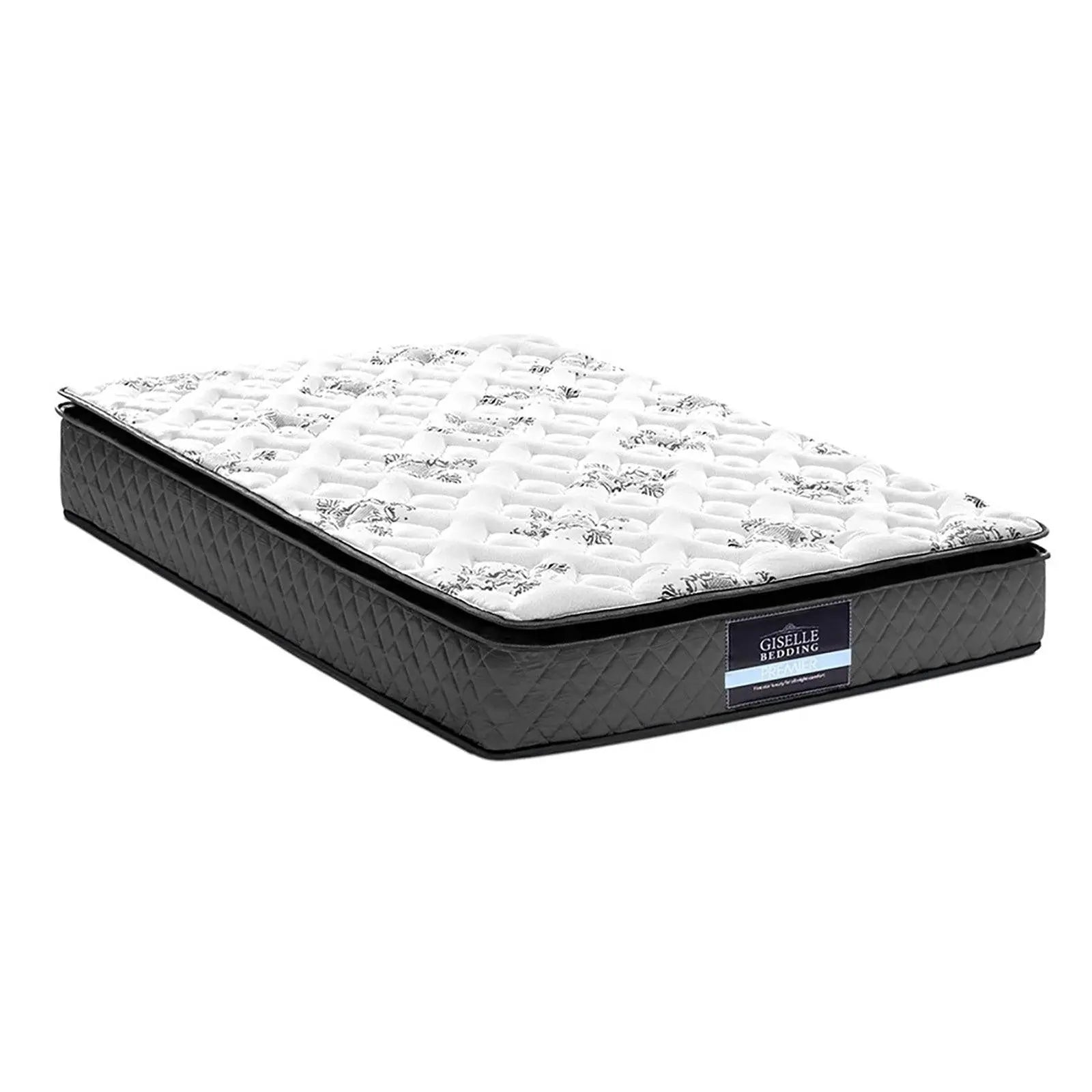 Giselle Bedding Rocco Bonnell Spring Mattress in King Single size, featuring a plush pillow top and soft quilting for ultimate comfort.