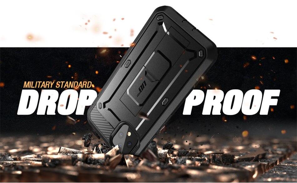 Google Pixel 4 UB Pro Full-Body Rugged Case with Holster Clip, showcasing its durable design and built-in screen protector.