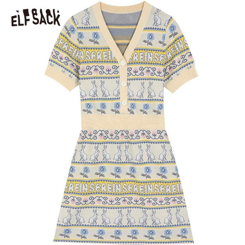 A stylish Graphic Jacquard Casual Women Vintage 2-IN-1 Dress featuring a high waist, knee-length cut, and elegant A-line silhouette, perfect for autumn.