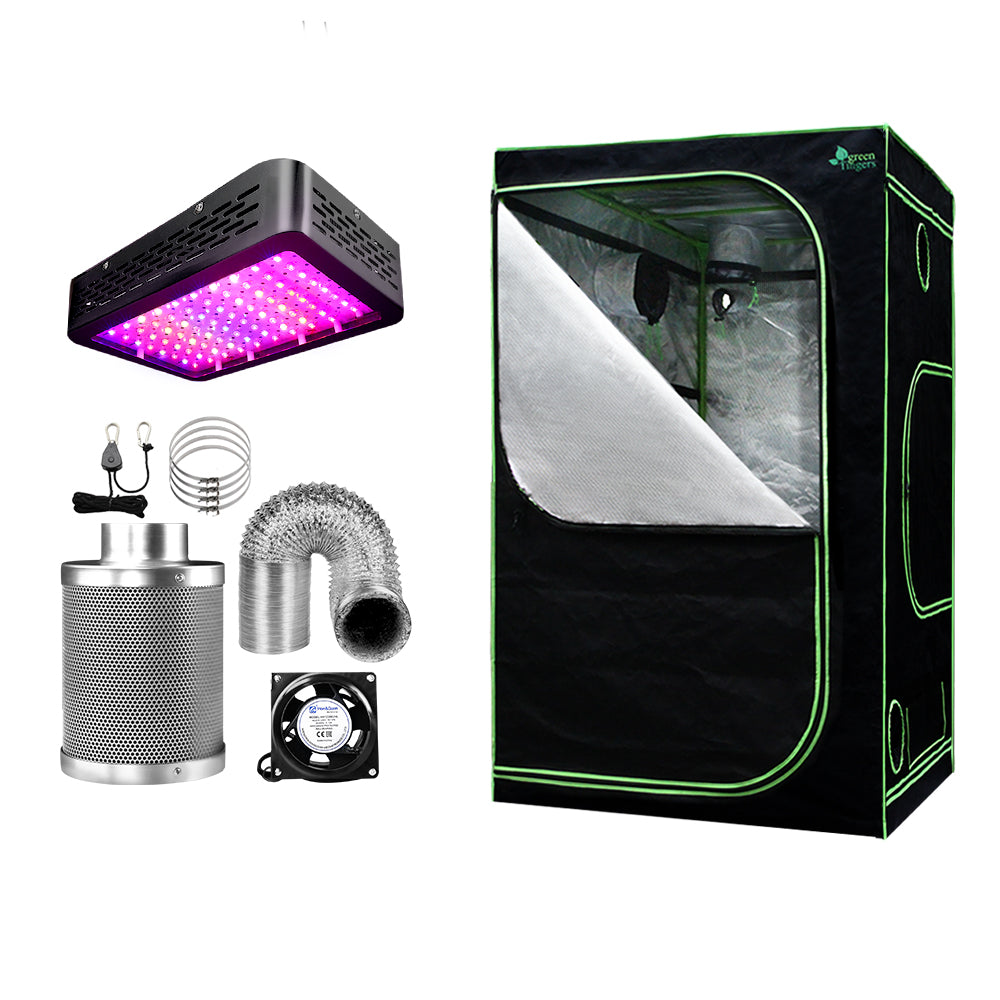 Greenfingers Grow Tent with 1000W LED Grow Light, featuring a spacious interior and durable construction for optimal plant growth.
