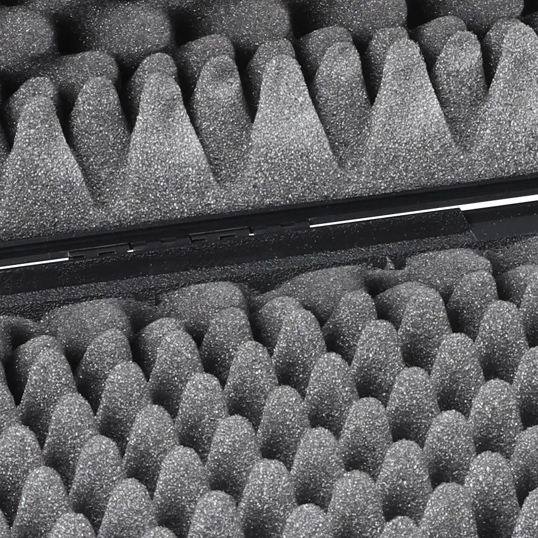 Portable Hard Double Shotgun Rifle Hunting Carry Box with secure latches and padded interior for firearm protection.