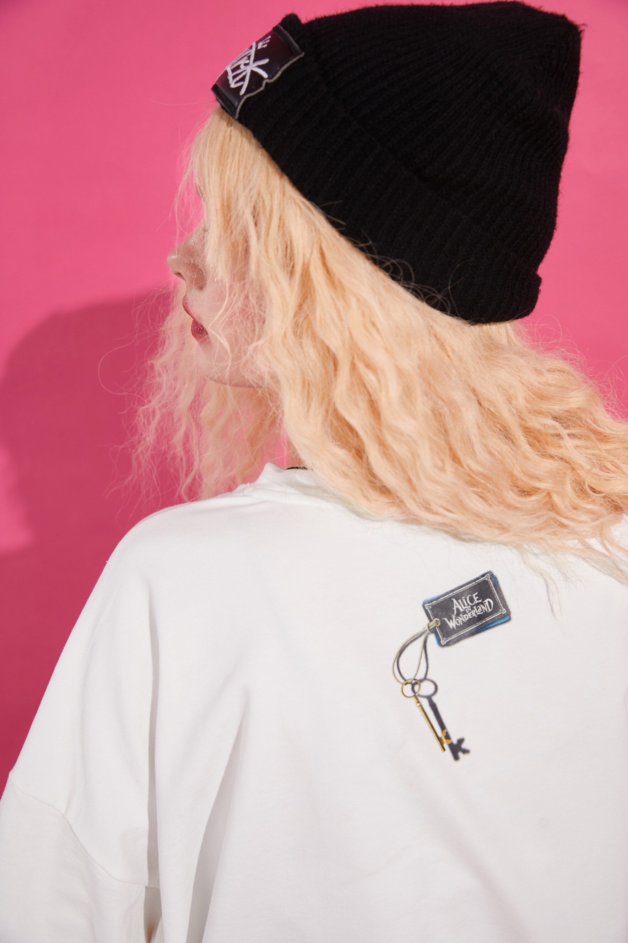 Harajuku Cartoon Print Casual Pullover T-Shirt for women, featuring a vibrant cartoon design on a white background, perfect for spring and autumn wear.