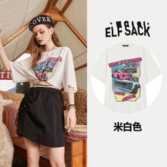 Harajuku Graphic Print Casual Pullover T-Shirt for women, featuring a vibrant cartoon design and comfortable cotton fabric, perfect for autumn wear.