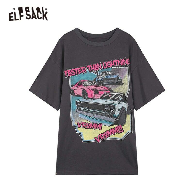 Harajuku Graphic Print Casual Pullover T-Shirt for women, featuring a vibrant cartoon design and comfortable cotton fabric, perfect for autumn wear.