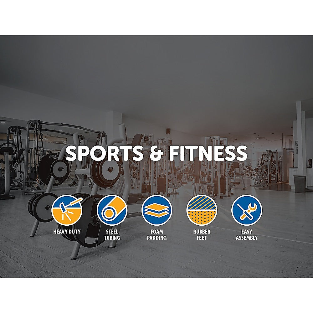 Heavy Duty Body Press Core Bars Push Up Home Gym Parallette Stand with foam grips and suspension straps, designed for strength training.