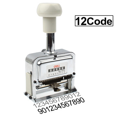 High Performance Metal Material Automatic Numbering Machine with stamp pad ink, showcasing its compact design and robust build.