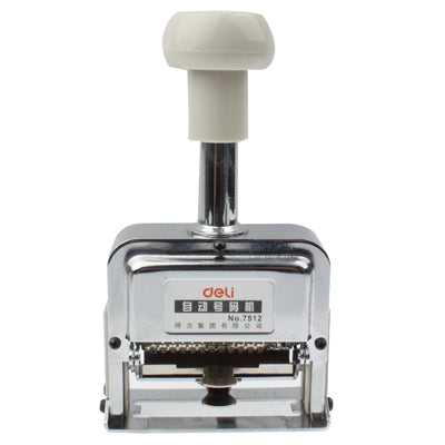 High Performance Metal Material Automatic Numbering Machine with stamp pad ink, showcasing its compact design and robust build.