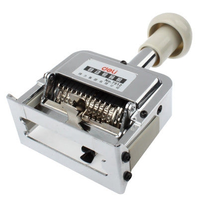 High Performance Metal Material Automatic Numbering Machine with stamp pad ink, showcasing its compact design and robust build.