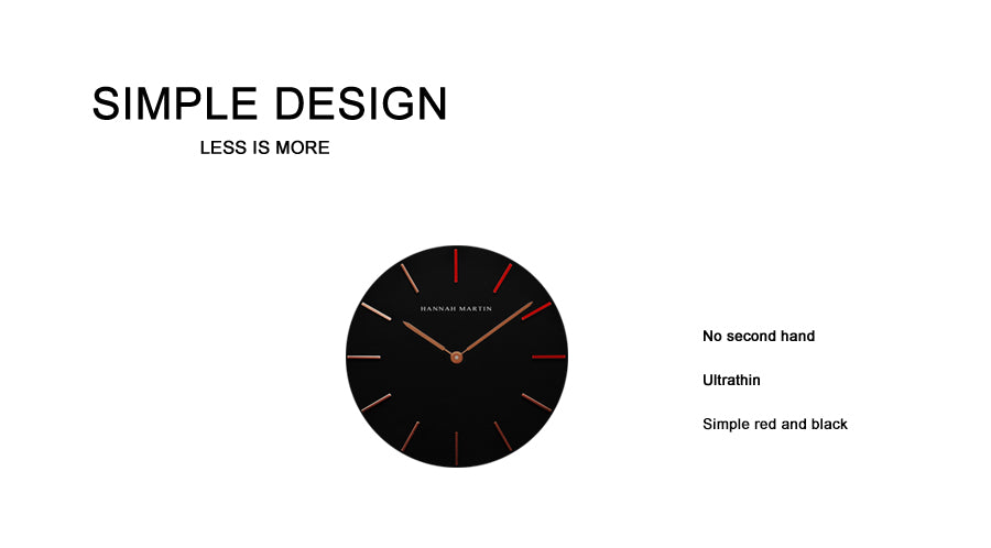 High Quality Japan Quartz Movement Women's Watch in rose gold and black leather, featuring a round case and elegant design.