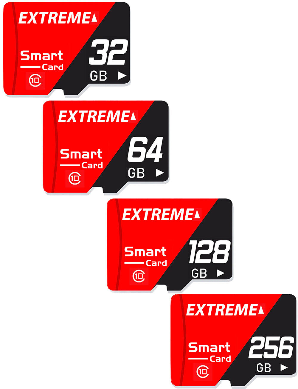 High Speed Memory Micro SD Card available in 32GB, 64GB, 128GB, and 256GB, showcasing its features and durability.