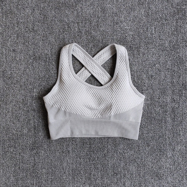 High Waist Leggings and Sport Bra Yoga Set for Women in vibrant colors, showcasing seamless design and breathable material.