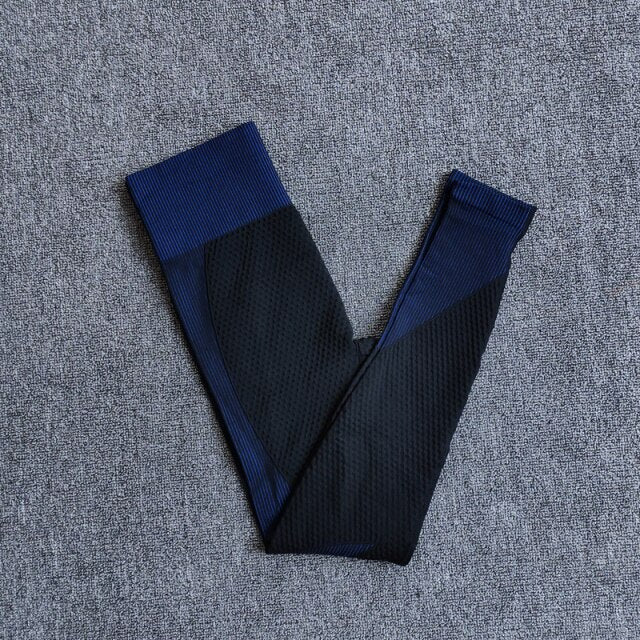 High Waist Leggings and Sport Bra Yoga Set for Women in vibrant colors, showcasing seamless design and breathable material.