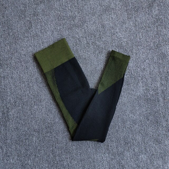 High Waist Leggings and Sport Bra Yoga Set for Women in vibrant colors, showcasing seamless design and breathable material.