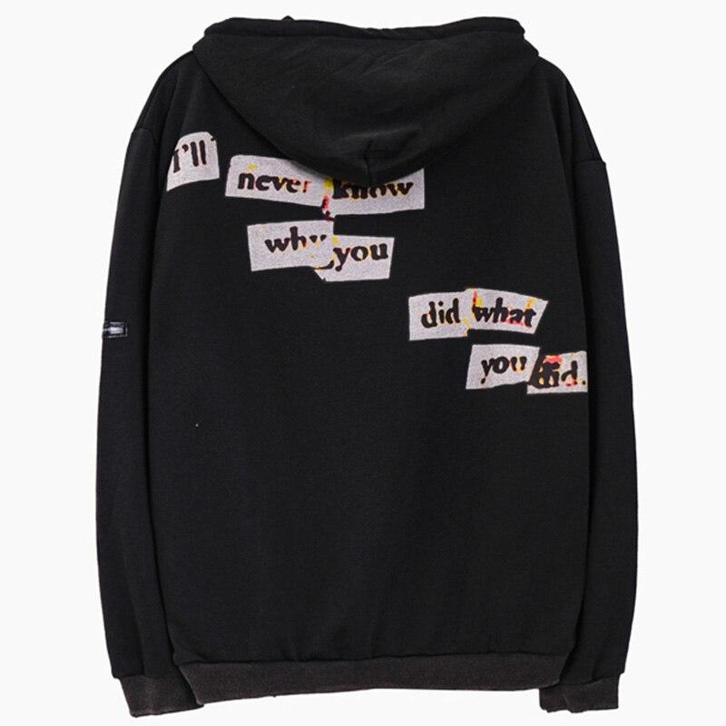 Men's hoodie featuring cartoon comics graffiti letter print, perfect for streetwear style.