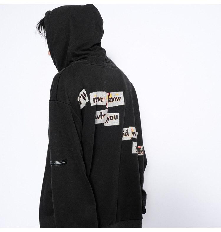 Men's hoodie featuring cartoon comics graffiti letter print, perfect for streetwear style.