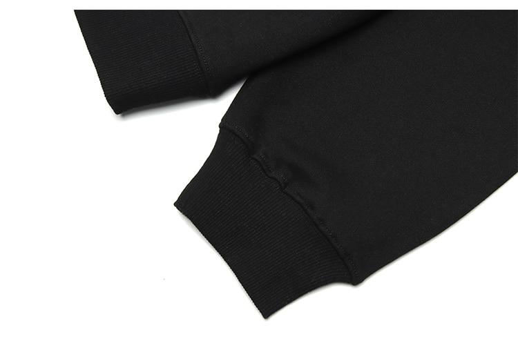 Men's hoodie featuring a cartoon gothic girl print, perfect for autumn and winter streetwear.