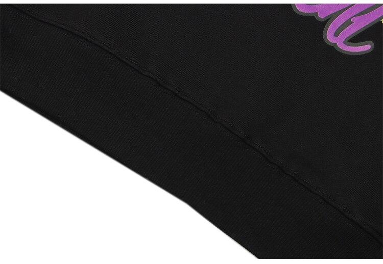 Men's hoodie featuring a cartoon gothic girl print, perfect for autumn and winter streetwear.