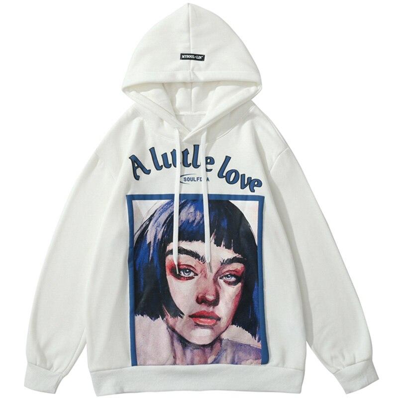 Men's hoodie featuring a cool girl letter print, made from soft fleece material in black, white, and pink colors.