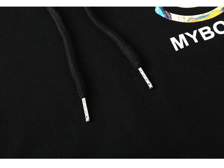 Colorful funny illustration print hoodie for men, featuring a hood and full sleeves, perfect for casual streetwear.