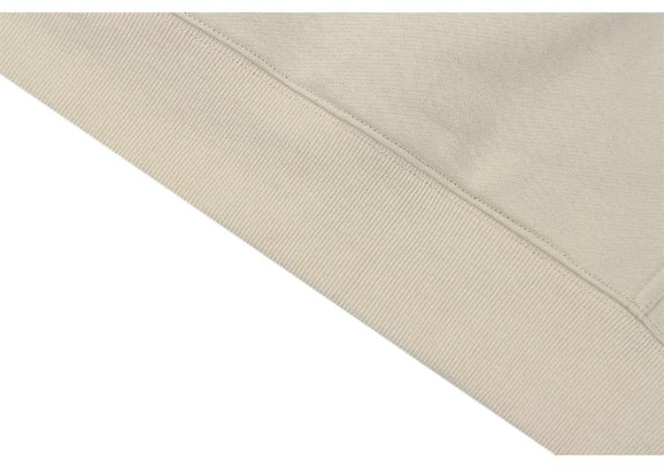 Men's Cute Bear Punk Hoodie in Apricot and Dark Gray, featuring a cozy fleece material and cartoon design.