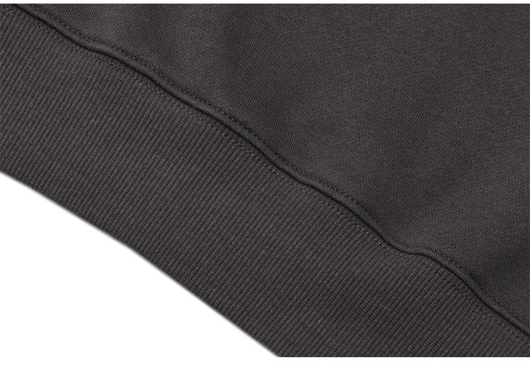 A cozy fleece hoodie for men featuring a cute punk design with cartoon patterns, available in coral red and dark gray.