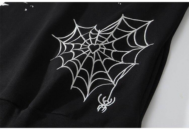 Men's Harajuku hoodie featuring a heart-shaped net print and letter design, perfect for casual streetwear.