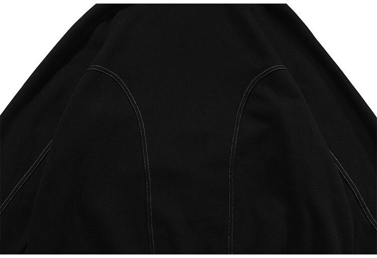 Men's hoodie featuring letter printed line art design, available in black, white, and navy colors, perfect for casual wear.